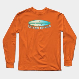 Outer banks north carolina surfing Long Sleeve T-Shirt